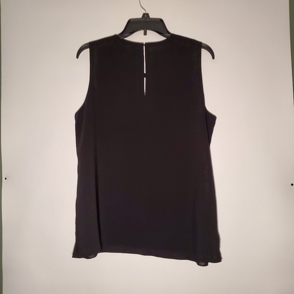 SLEEVELESS BLACK BLOUSE by PIXLEY- WOMENS SIZE LARGE - Picture 2 of 11